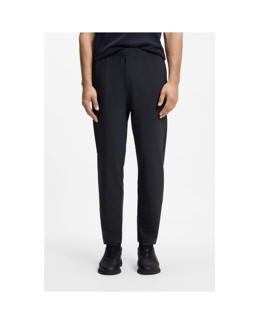 Boss Blue Drawstring Trousers for men
