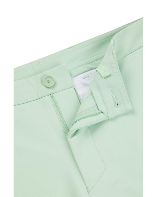 Boss Green Slim-fit Shorts In Easy-iron Four-way Stretch Fabric for men
