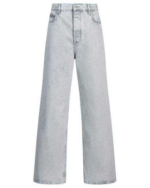 HUGO Jeans Van Stonewashed Denim Met Wijde Pijpen in het Gray voor heren