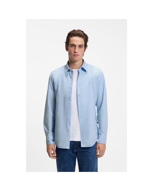 Boss Blue Regular-Fit Shirt for men