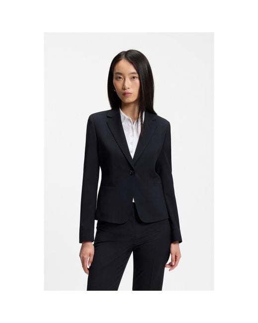 Boss Blue Regular-Fit Blazer