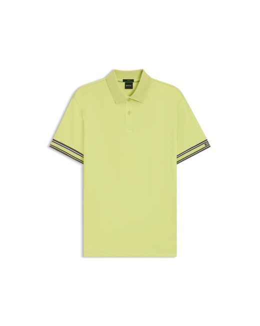 Boss Metallic Slim-Fit Polo Shirt for men