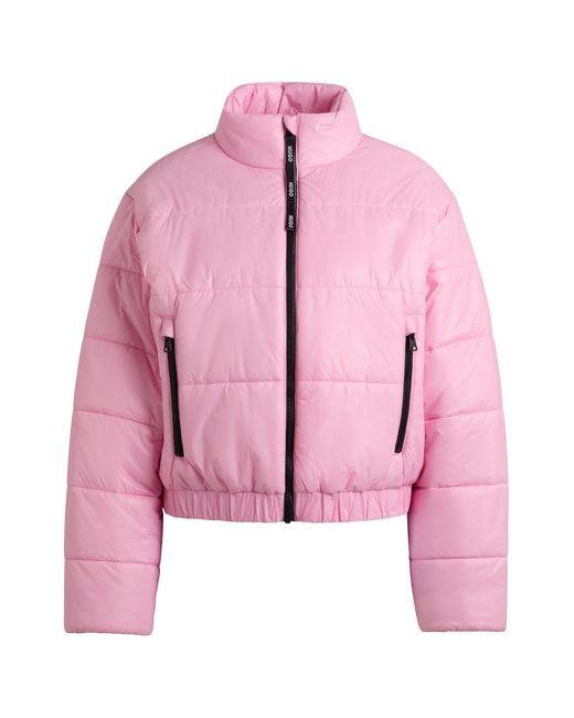 Veste Déperlante Décontractée Avec Badge Logoté HUGO en coloris Pink