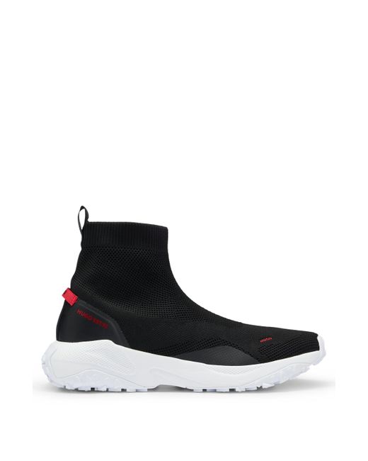 BOSS by HUGO BOSS Hightop Sock Trainers With Chunky Sole And Branding