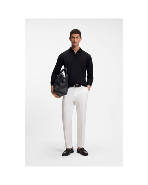 Boss Black Long-Sleeved Polo Shirt for men