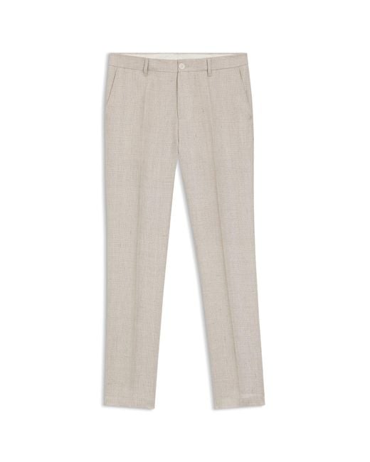 Boss Natural Slim-Fit Trousers for men