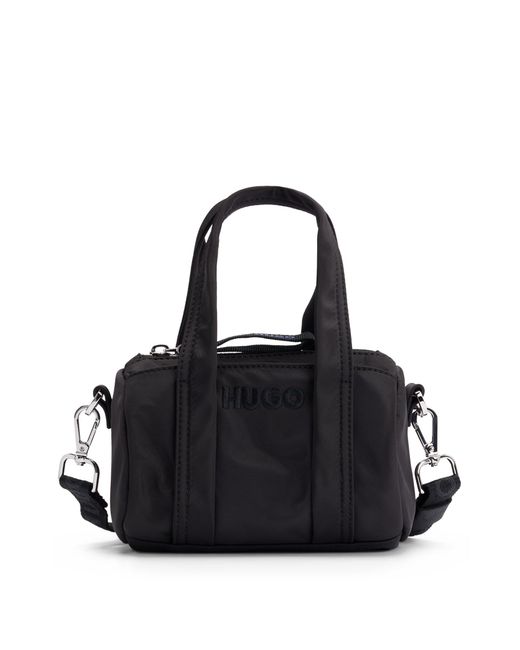 HUGO Crossbodytas Met Logostiksel En Ritssluiting Met Merkaccent in het Black