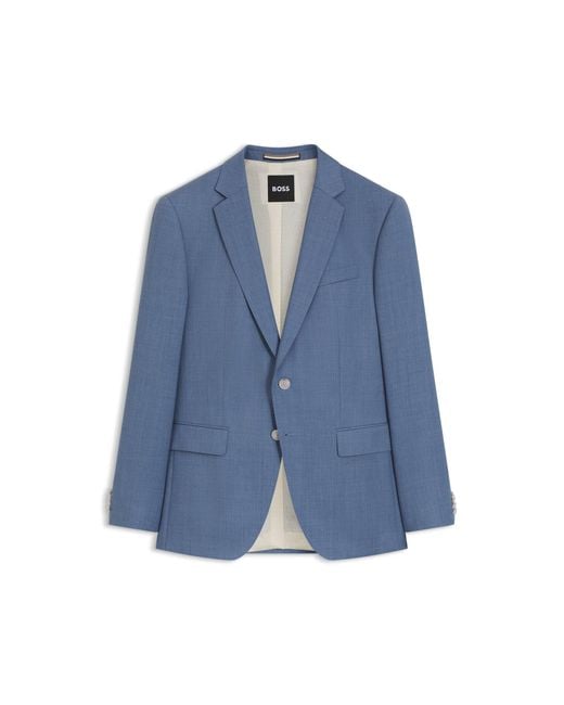 Boss Blue One Slim-Fit Suit Jacket for men