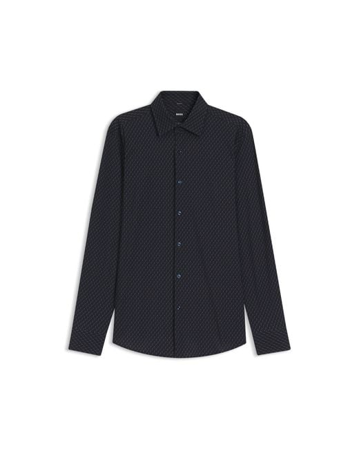 Boss Blue Slim-Fit Shirt for men