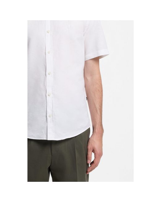 Boss White Short-Sleeved Shirt for men