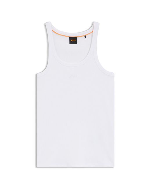 Boss Blue Racer-Back Tank Top