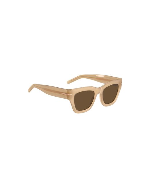 Boss Natural Acetate Sunglasses With Signature-Tone Detail