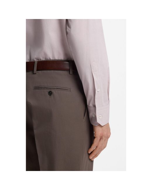 Boss Purple Regular-Fit Shirt for men