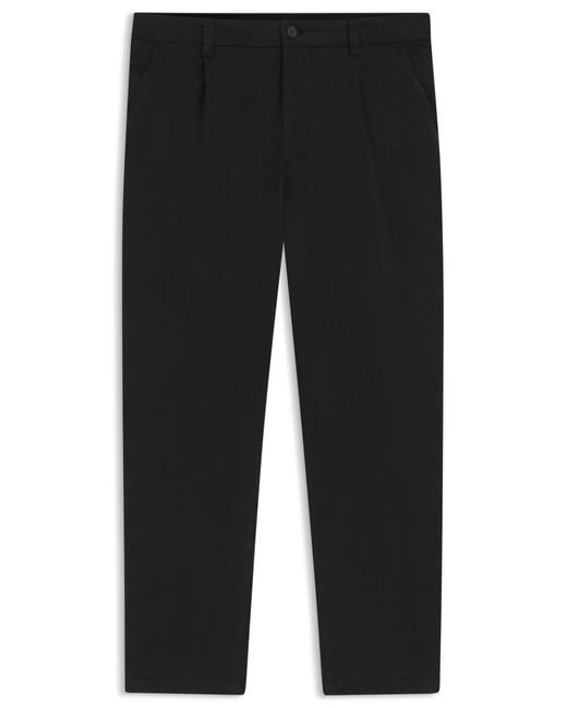 Boss Tapered-Fit Hose Aus Stretch-Twill in Black für Herren