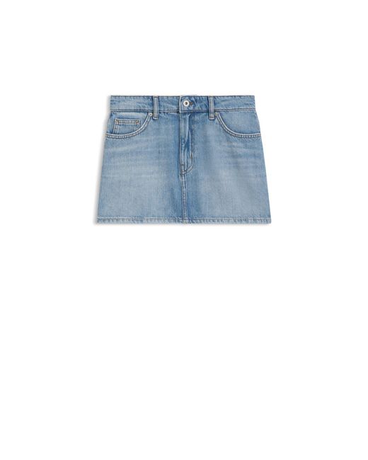 HUGO Blue Five-Pocket Mini Skirt