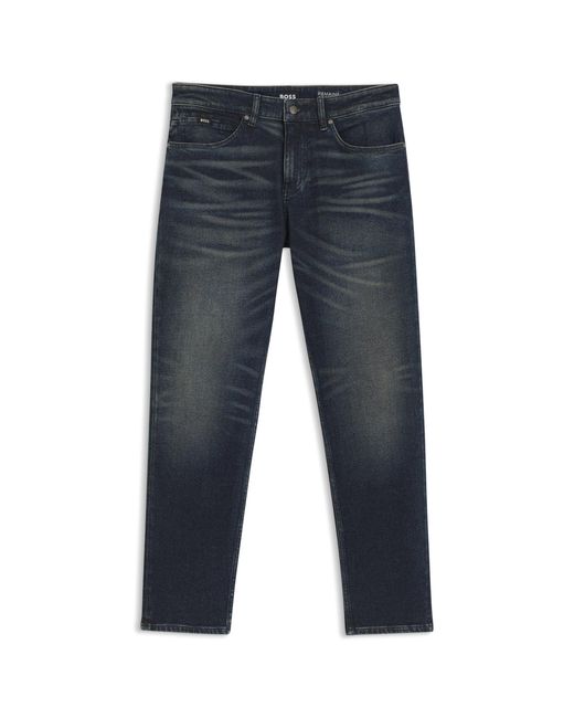 Boss Blue Regular-Fit Jeans for men