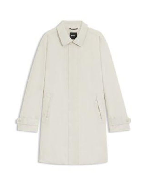Manteau Déperlant En Gore-Tex Avec Fermeture Invisible Boss pour homme en coloris White