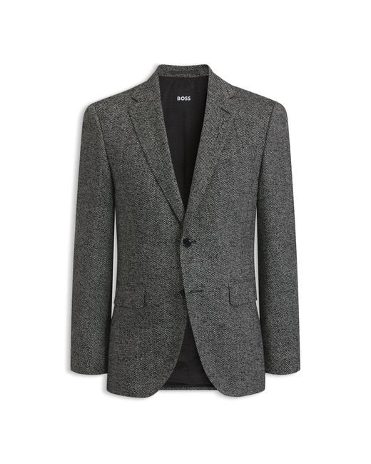 Boss Gray Regular-Fit Jacket for men