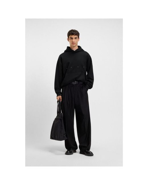 HUGO Black X Apoh Oversized-Fit Hoodie for men