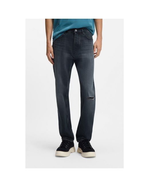 HUGO Blue Regular-Fit Jeans for men