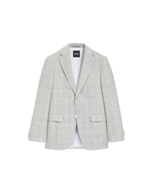 Boss Gray Slim-Fit Jacket for men