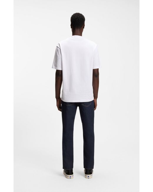 HUGO Blue Tapered-Fit Jeans for men