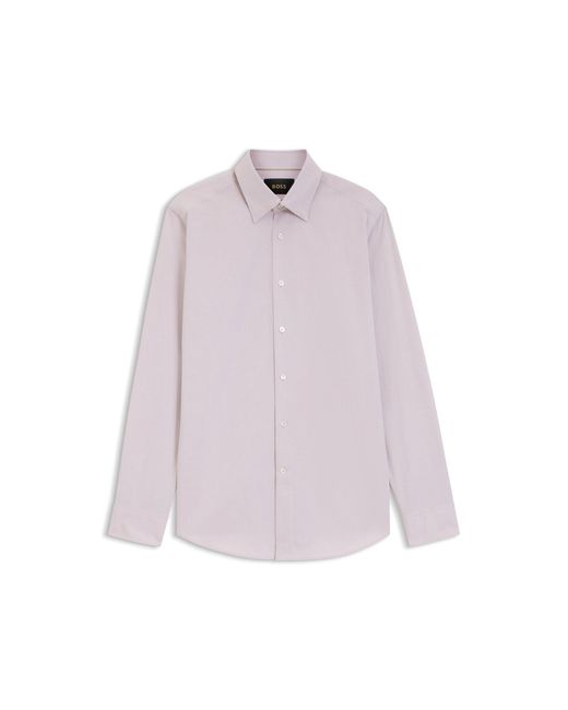 Boss Purple Regular-Fit Shirt for men