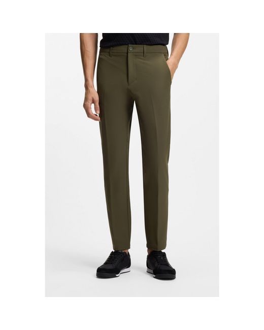 Boss Green Slim-Fit Technical Trousers With Four-Way Stretch for men