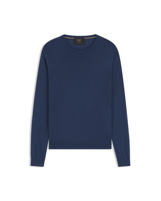 Boss Blue Regular-Fit Sweater for men