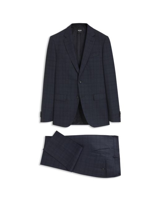 Boss Blue One Two-Piece Slim-Fit Suit for men