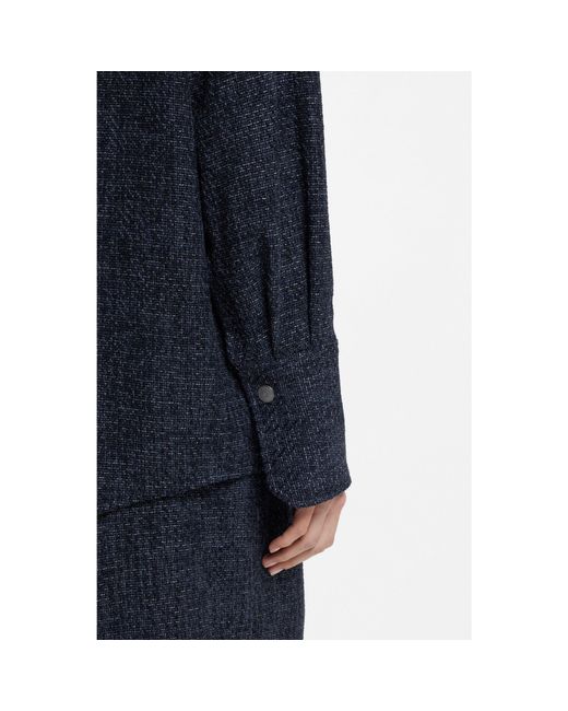 Boss Blue Relaxed-Fit Overshirt