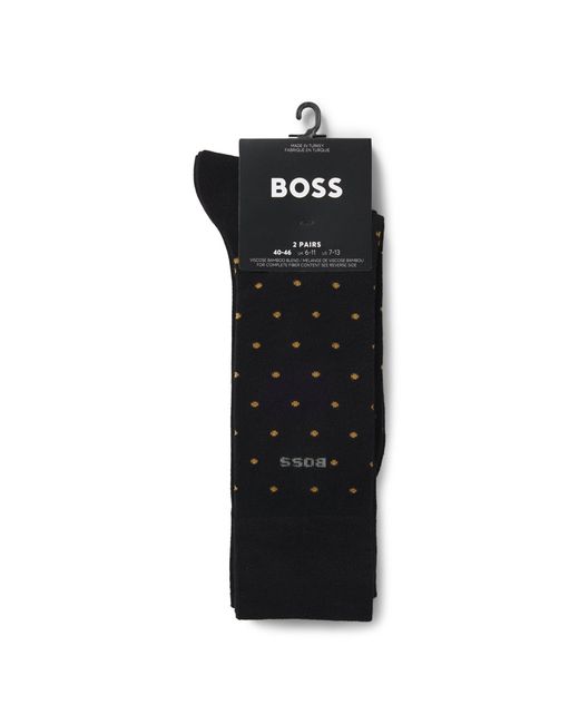 Boss Black Two-Pack Of Regular-Length Socks for men