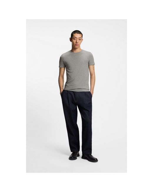 HUGO Gray Two-Pack Of Slim-Fit T-Shirts for men