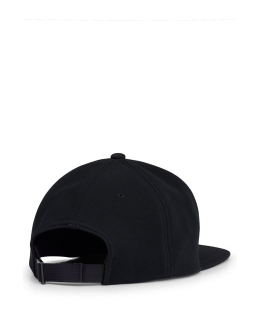 Boss Black Stretch-jersey Cap With Decorative Reflective Logo for men
