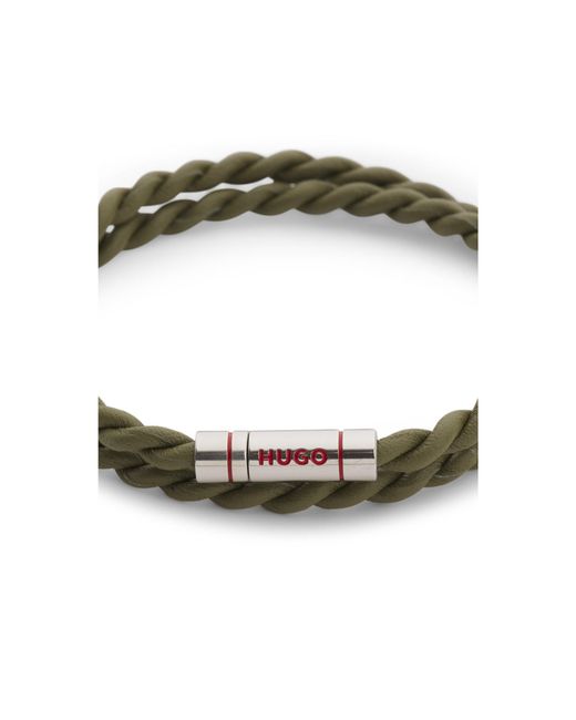 HUGO Green Double-Wrap Cuff for men