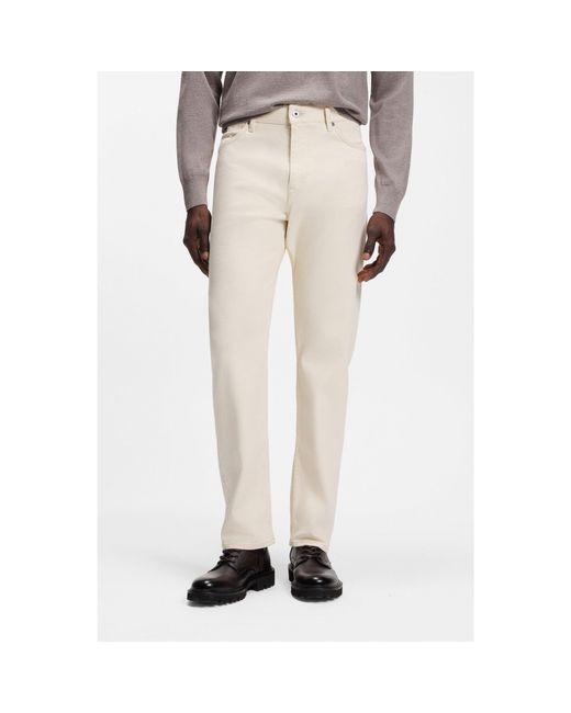 Boss Natural Straight-Fit Jeans for men