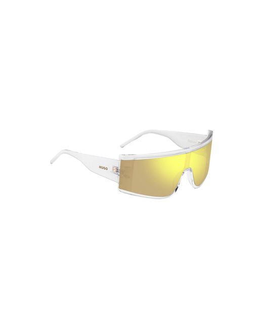 HUGO Multicolor Clear-acetate Sunglasses With Yellow Mask Men's Eyewear for men