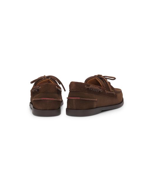 HUGO Brown Boat Shoes for men