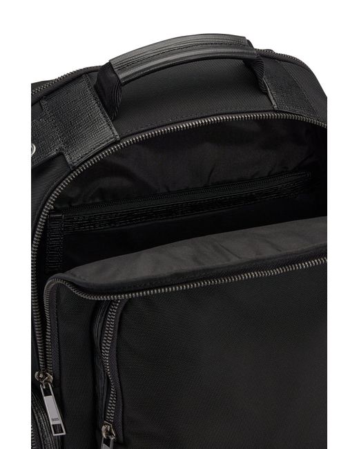 BOSS by HUGO BOSS Structurednylon Backpack With Fauxleather Trims in