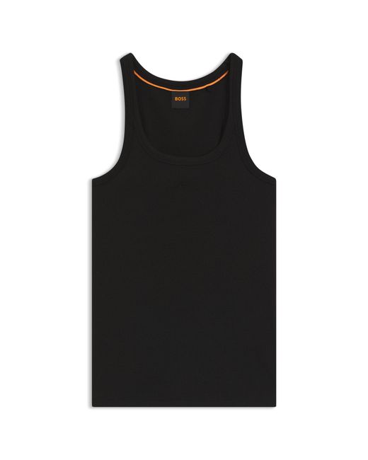 Boss Black Racer-Back Tank Top