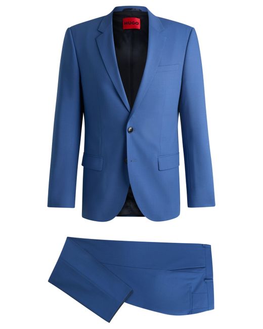 HUGO Slim-fit Pak Van Hoogwaardig Stretchmateriaal in het Blue voor heren