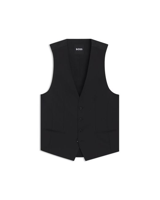 Boss Black Slim-Fit Waistcoat for men