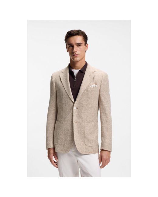 Boss Natural Regular-Fit Blazer for men