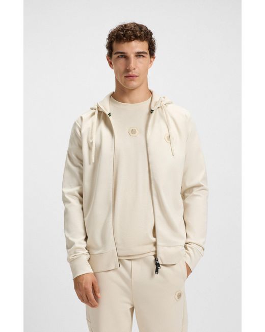 Boss Natural White Men's Tracksuits Size M for men