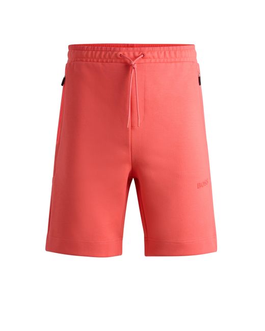 Boss Red Shorts With 3d-molded Logo for men