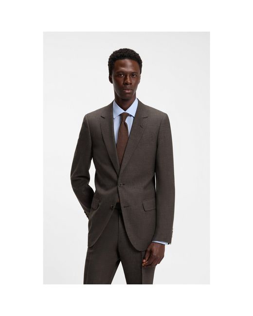 Boss Black By Beckham Wool-Blend Slim-Fit Suit Jacket for men