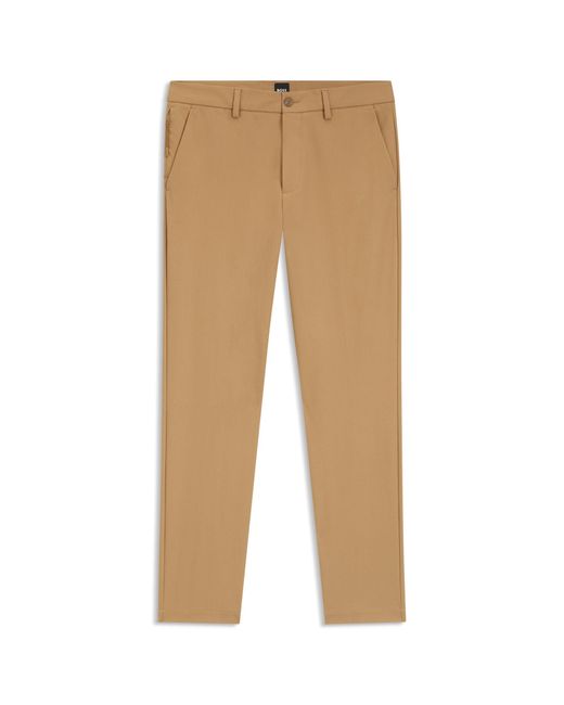 Boss Natural Slim-Fit Trousers for men