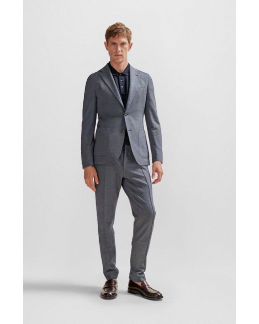 BOSS by HUGO BOSS Leather Slipon Loafers With Penny Trim in Brown for