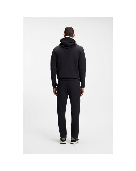 Boss Blue Zip-Up Hoodie for men