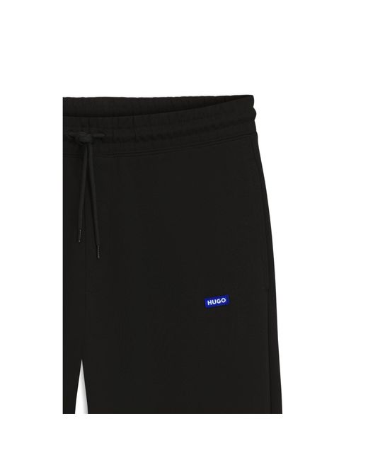 HUGO Black Regular-Fit Tracksuit Bottoms for men